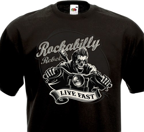 Shirt rockabilly rebel live - t-shirt,