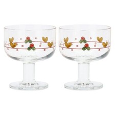 Natale Thun Set 2 Coppette In Vetro Sweet Christmas