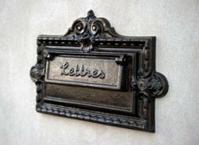 Frontale in ghisa per cassetta delle lettere grande - Mail boxes large 1672