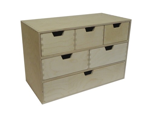 Cassettiera legno con 6 - in,