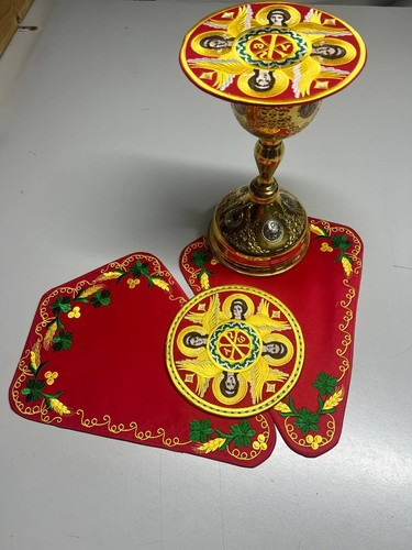 Cavalletti altare rosso con - altare,