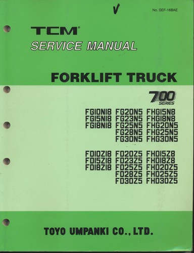 Tcm forklift 700 series - series,