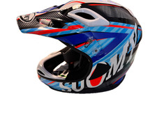 CASCO SUOMY JUMPER CARBON BICI, MTB, DOWN HILL,  FLASH BLUE TG L