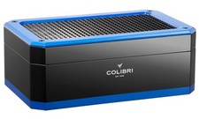 Humidor Colibri Rally nero blu circa 100 sigari igrometro digitale umidificatore
