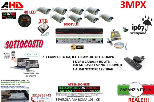 Kit videosorveglianza ahd - kit,