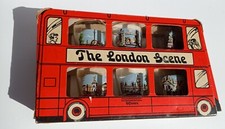 souvenir anni 70 THE LONDON SCENE  Londra  bus completo di bicchieri RARO