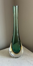 AMBER MURANO Glass TEARDROP