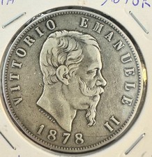 5 Lire 1878 R Regno d'Italia