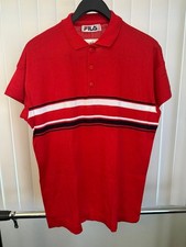 Polo uomo Fila a righe rosse