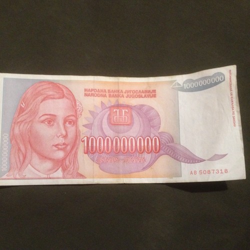 Banconota miliardo di - da,