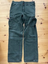 Pantaloni cargo da lavoro Dunderdon vintage 2004 P21 W32 L34 vestibilità ampia 100% cotone