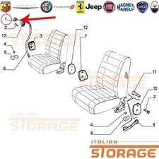 FIAT PANDA 4X4 UNO R/89 Y10 MANIGLIA DESTRA SEDILE ANTERIORE ORIGINALE 181378080