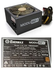 Enermax Modu82+ II EMD625AWT 625 Watt PC Power supply 4Pin 12V -8Pin PCI -E SATA