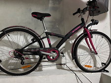 Bici per ragazza Btwin con cestello misura 24 nera e fucsia