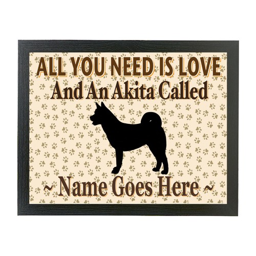Personalised dog laptray all - dog,