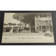 Cartolina Roma - Villa Albani - Viale dei Pini con Terrazza