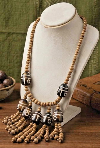 Collana vintage grande perline - vintage,