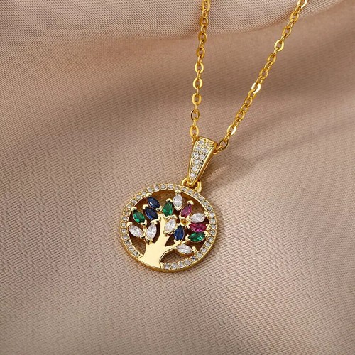 Collana ciondolo albero - collana, della