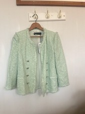 New Zara Women Tweed Jacket Sz