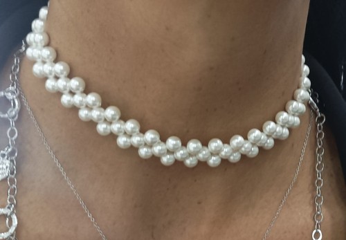 Collana choker multifilo con - choker,