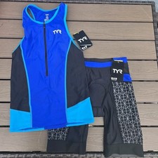 TYR Men Black/blue 2 Pc