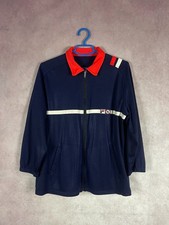 RARE Vintage 70s Fila Bjorn Borg BJ Tennis Track Jacket Mens Blue Wool Blend