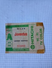 BIGLIETTO STADIO CALCIO SERIE A-MILAN-JUVENTUS -1979/80-
