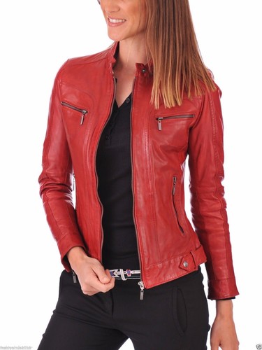 Giacca moto pelle agnello - di,