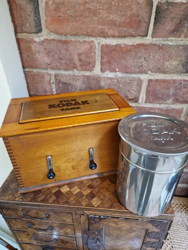 Scatola kodak vintage legno - vintage,