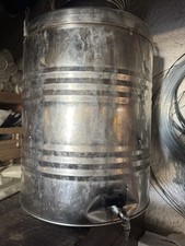 CONTENITORE FUSTO BIDONE PER OLIO ACCIAIO INOX 50L CON RUBINETTO
