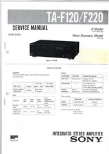 Sony Service Manual TA-F120 /