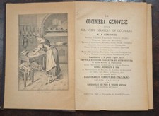 GENOVA - Ratto, Cuciniera Genovese, 1887 - PESTO - Liguria - CUCINA GASTRONOMIA