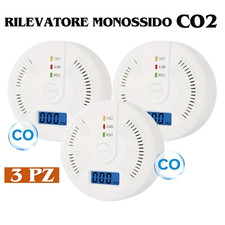 Set 3 Pz Rilevatore Monossido