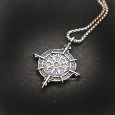 Collana con ciondolo bussola