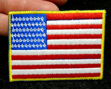 TOPPA PATCH IN STOFFA RICAMATA - BANDIERA AMERICANA - 7 X 5 Cm