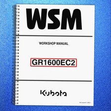 KUBOTA GR1600 TRACTOR WORKSHOP