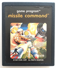 Videogame Missile Command Game Program Cartridge Atari Cartuccia Usata