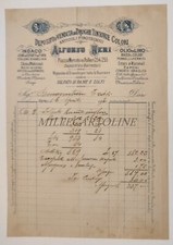 DEPOSITO E VENDITA DROGHE TINTORIE COLORI A. NERI NAPOLI - Carta Intestata 1906