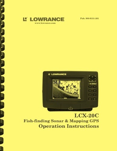 Lowrance lcx 20c fish - lowrance, finder