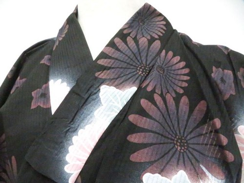 Kimono giapponese yukata nero - yukata,