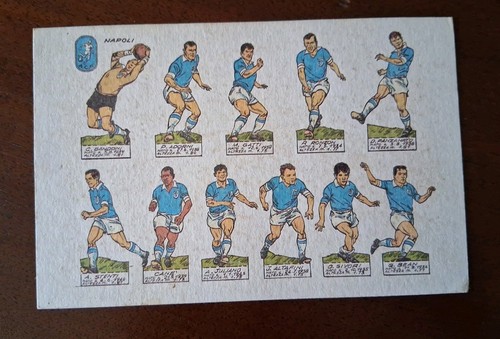 Cartolina calcio napoli 1965 - calcio,