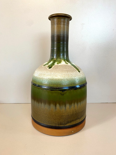 Vaso bottiglia gres smaltato - vaso,