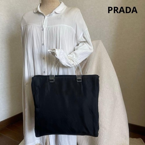 Prada handbag nylon plastic - handbag,