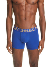 Boxer uomo Versace con logo blu taglia 5 (US M)