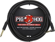 Pig Hog Black Woven  Cavo per