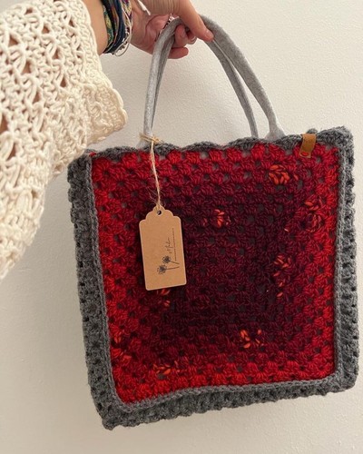 Borsa granny uncinetto/