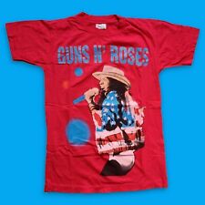 Guns n Roses Vintage Bootleg T Shirt Size L Single Stitch rock Axl Rose 90s Red