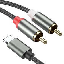 USB Tipo C Maschio a 2 RCA