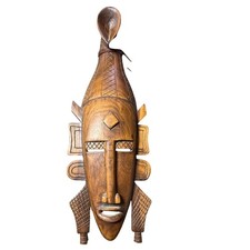 Maschera pesce tribale in