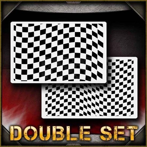 Waving checkers aerografo - checkers,